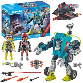 [ZA5993] Klocki Playmobil 71578 robot kontra szybowiec zestaw 96 el.