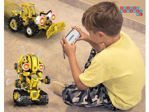 Klocki Techniczne Robots Pro 5w1 Zestaw Pilot + światło LED 673ele RC0743