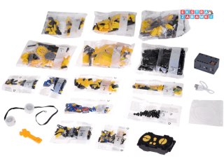 [RC0743] Klocki techniczne Robots Pro 5w1 zestaw pilot światło LED 673 el.