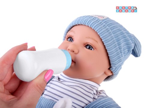 [ZA5835 NI] Lalka bobas interaktywna 46cm w niebieskich spodenkach akcesoria