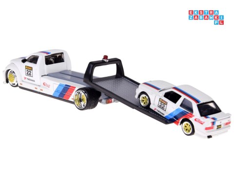 Maisto Licencjonowane Auta Metalowe 1:64 Flatbed i BMW M3 1988 ZA5958