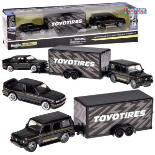 [ZA5960] Maisto licencjonowane auta metalowe Mercedes-Benz G 1988 i BMW M3 E30