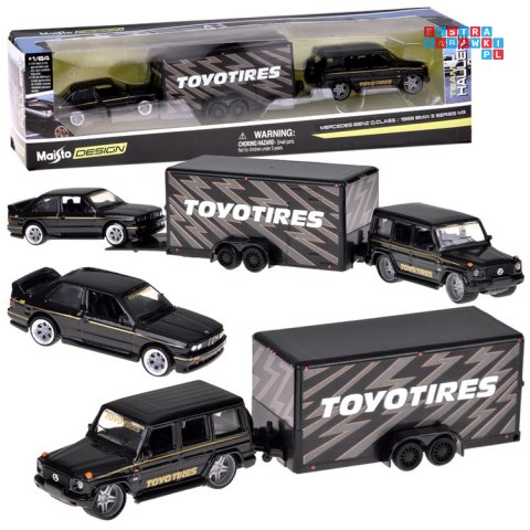 Maisto Licencjonowane Auta Metalowe Mercedes-Benz G 1988 i BMW M3 E30 ZA5960