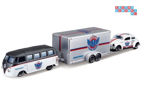 Maisto Licencjonowane Auta Metalowe Volkswagen Van Samba i VW Beetle ZA5968