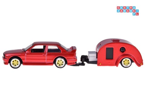 Maisto Licencjonowane Auto Metalowe BMW M3 1988 Przyczepa kempingowa ZA5967