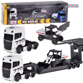 [ZA5966] Maisto licencjonowane auto metalowe Scania 770S naczepa Spychacz