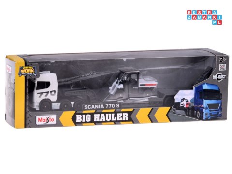 [ZA5966] Maisto Licencjonowane Auto Metalowe SCANIA 770S + naczepa Spychacz