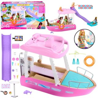 [ZA6042] Mattel Barbie motorówka dla lalek z tranformacja wnętrz akcesoria