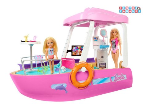 [ZA6042] Mattel Barbie motorówka dla lalek z tranformacja wnętrz akcesoria