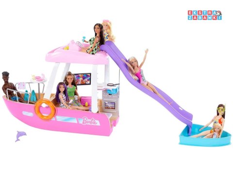 [ZA6042] Mattel Barbie motorówka dla lalek z tranformacja wnętrz akcesoria