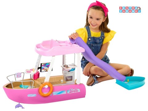 [ZA6042] Mattel Barbie motorówka dla lalek z tranformacja wnętrz akcesoria