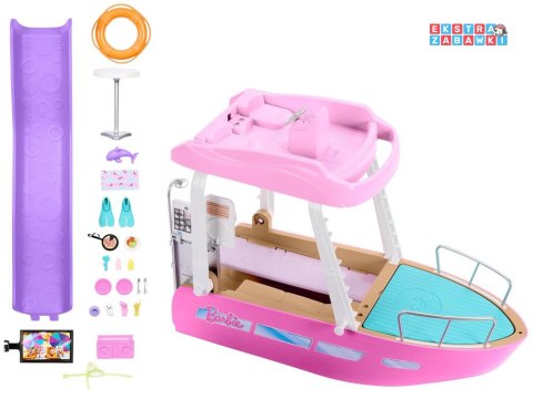 [ZA6042] Mattel Barbie motorówka dla lalek z tranformacja wnętrz akcesoria