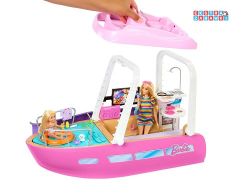 [ZA6042] Mattel Barbie motorówka dla lalek z tranformacja wnętrz akcesoria