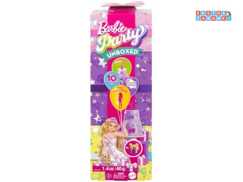 [ZA6065] Mattel Barbie Party Unboxed lalka z serii: urodziny pies chihuahua