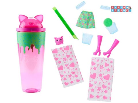 [ZA6061] Mattel Barbie Pop Reveal lalka z serii Shake kot i akcesoria
