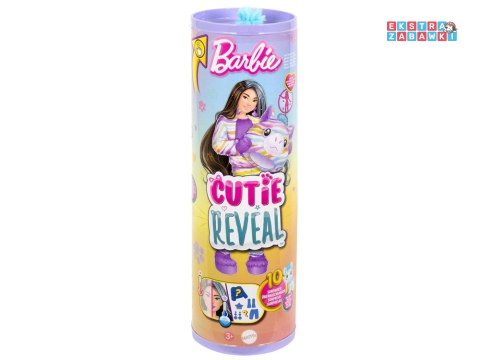[ZA6052] Mattel Barbie lalka Cutie Reveal słodkie marzenia zebra akcesoria