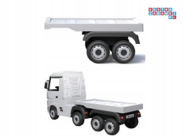 [7711] Naczepa do pojazdu HL358 Mercedes Scania Actros - biała