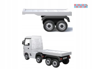 Biała naczepa do pojazdu HL358 Mercedes Scania Actros [7711]