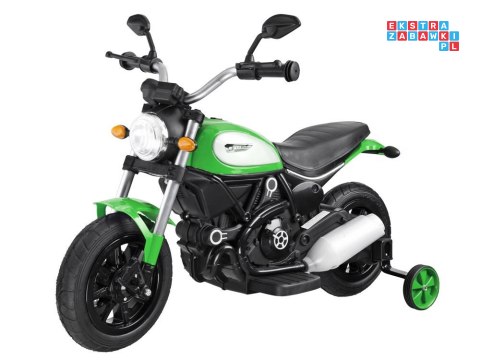 [PA0235] Motocykl Street Bob na akumulator 6V/7Ah pompowane opony wolny start MP3 - niebieski