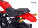 [PA0235] Motocykl Street Bob na akumulator 6V/7Ah pompowane opony wolny start MP3 - pomarańczowy