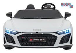 [A3000] Audi Spyder R8 Lift auto na akumulator 2x200W 24V/14Ah ekoskóra - biały