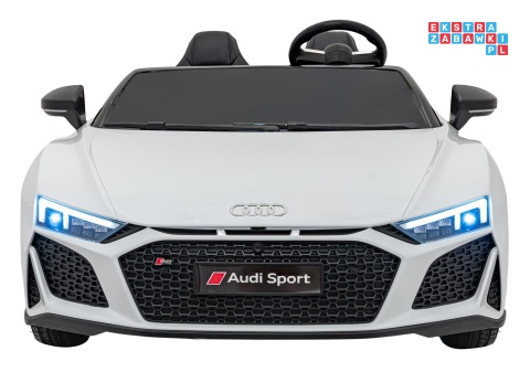 [A3000] Audi Spyder R8 Lift auto na akumulator 2x200W 24V/14Ah ekoskóra - biały