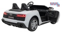 [A3000] Audi Spyder R8 Lift auto na akumulator 2x200W 24V/14Ah ekoskóra - biały
