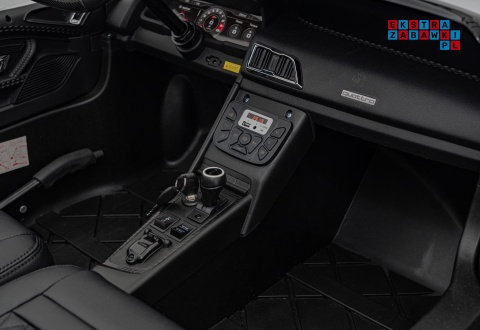 [A3000] Audi Spyder R8 Lift auto na akumulator 2x200W 24V/14Ah ekoskóra - biały