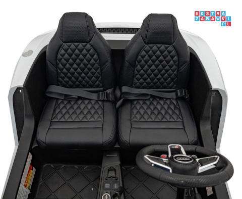 [A3000] Audi Spyder R8 Lift auto na akumulator 2x200W 24V/14Ah ekoskóra - biały