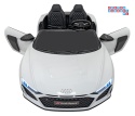 [A3000] Audi Spyder R8 Lift auto na akumulator 2x200W 24V/14Ah ekoskóra - biały