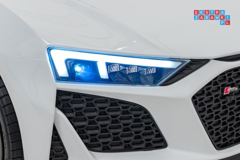 [A3000] Audi Spyder R8 Lift auto na akumulator 2x200W 24V/14Ah ekoskóra - biały