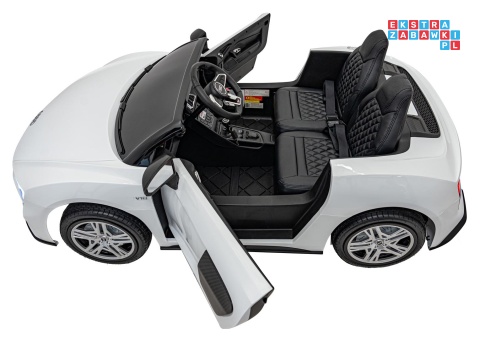 [A3000] Audi Spyder R8 Lift auto na akumulator 2x200W 24V/14Ah ekoskóra - biały