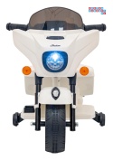 [BDM0963] Motocykl Chopper INDIAN dla najmłodszych na akumulator 1x35W 6V/4.5Ah LED klakson - biały