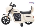 [BDM0963] Motocykl Chopper INDIAN dla najmłodszych na akumulator 1x35W 6V/4.5Ah LED klakson - biały