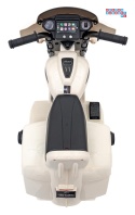 [BDM0963] Motocykl Chopper INDIAN dla najmłodszych na akumulator 1x35W 6V/4.5Ah LED klakson - biały