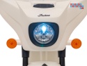 [BDM0963] Motocykl Chopper INDIAN dla najmłodszych na akumulator 1x35W 6V/4.5Ah LED klakson - biały