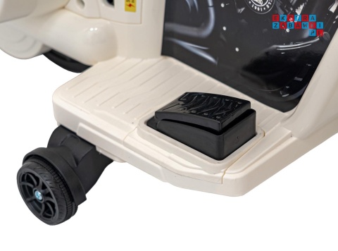 [BDM0963] Motocykl Chopper INDIAN dla najmłodszych na akumulator 1x35W 6V/4.5Ah LED klakson - biały