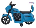 [BDM0963] Motocykl Chopper INDIAN dla najmłodszych na akumulator 1x35W 6V/4.5Ah LED klakson - niebieski