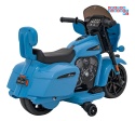 [BDM0963] Motocykl Chopper INDIAN dla najmłodszych na akumulator 1x35W 6V/4.5Ah LED klakson - niebieski