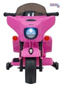 [BDM0963] Motocykl Chopper INDIAN dla najmłodszych na akumulator 1x35W 6V/4.5Ah LED klakson - różowy