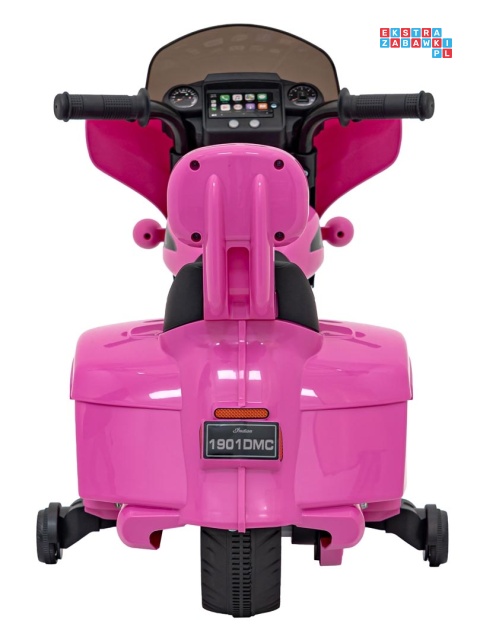 [BDM0963] Motocykl Chopper INDIAN dla najmłodszych na akumulator 1x35W 6V/4.5Ah LED klakson - różowy