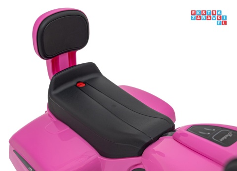 [BDM0963] Motocykl Chopper INDIAN dla najmłodszych na akumulator 1x35W 6V/4.5Ah LED klakson - różowy