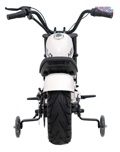 [XB-1058] Motocykl Chopper Warrior na akumulator 1x350W 36V/9Ah bezszczotkowy silnik pompowane opony - biały