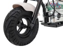 [XB-1058] Motocykl Chopper Warrior na akumulator 1x350W 36V/9Ah bezszczotkowy silnik pompowane opony - biały