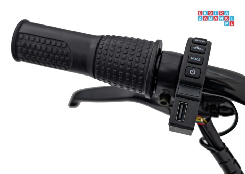 [XB-1058] Motocykl Chopper Warrior na akumulator 1x350W 36V/9Ah bezszczotkowy silnik pompowane opony - niebieski