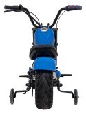 [XB-1058] Motocykl Chopper Warrior na akumulator 1x350W 36V/9Ah bezszczotkowy silnik pompowane opony - niebieski