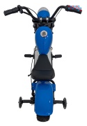 [XB-1058] Motocykl Chopper Warrior na akumulator 1x350W 36V/9Ah bezszczotkowy silnik pompowane opony - niebieski