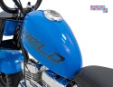 [XB-1058] Motocykl Chopper Warrior na akumulator 1x350W 36V/9Ah bezszczotkowy silnik pompowane opony - niebieski