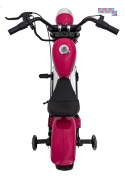 [XB-1058] Motocykl Chopper Warrior na akumulator 1x350W 36V/9Ah bezszczotkowy silnik pompowane opony - różowy