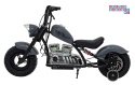 [XB-1058] Motocykl Chopper Warrior na akumulator 1x350W 36V/9Ah bezszczotkowy silnik pompowane opony - szary